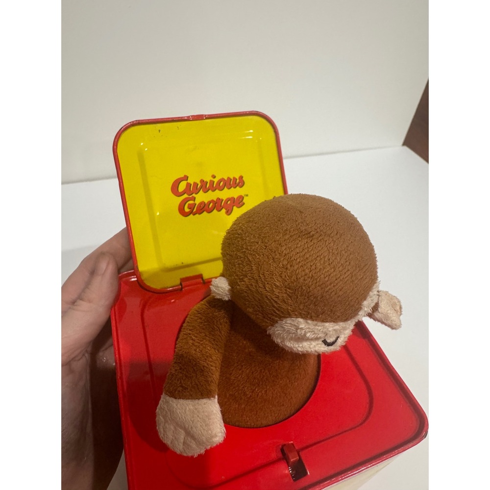 Schylling Curious George Jack in the Box Toy – Tin Wind-Up (WORKS!) - Picture 3 of 6